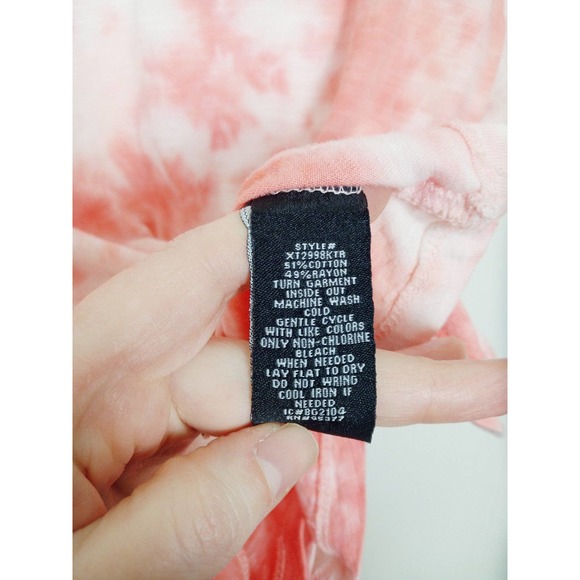 Sanctuary Twist Cap Sleeve Tie-Dye Top - Picture 5 of 6